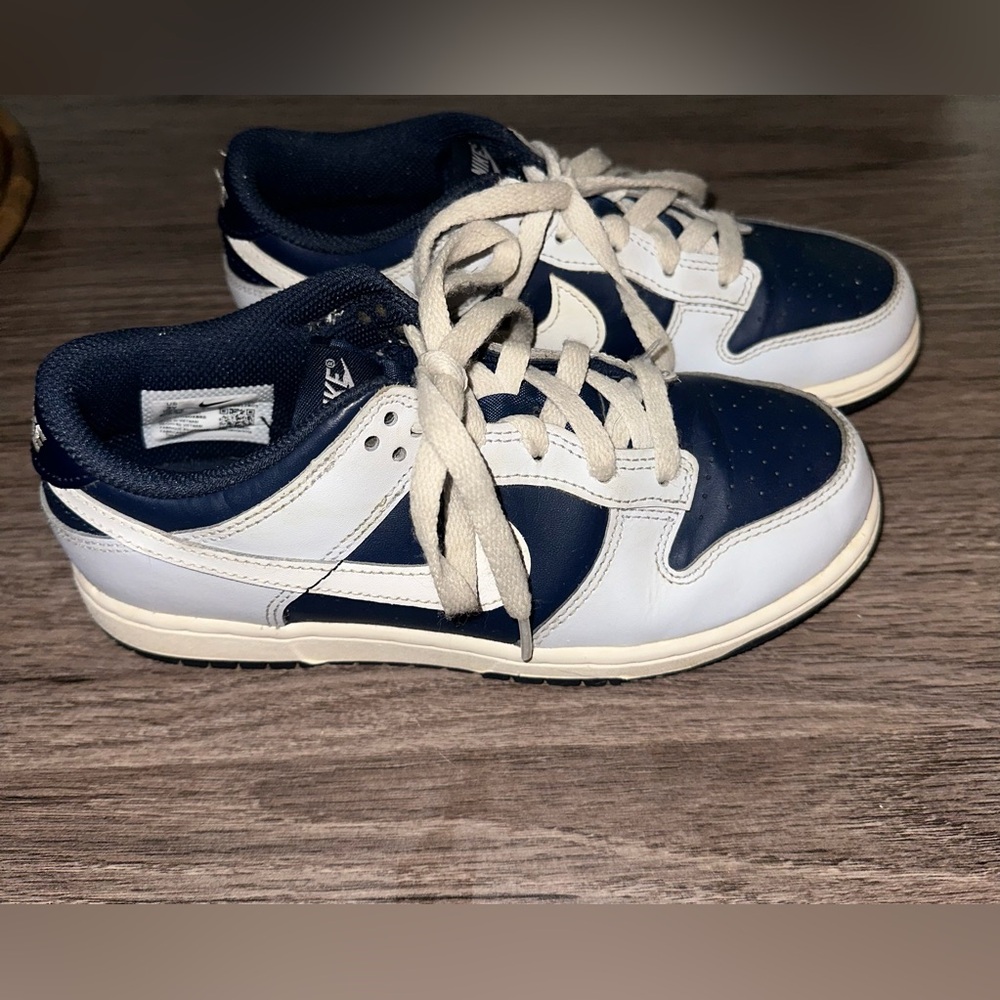 Nike Dark Blue and White Athletic Shoes